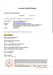 sgs certificate from Hefei Lucky Fishing Gear Co., Ltd.