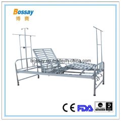 Ss Hospital Bed with Two Revolving Levers Origin China Condition New Folded Unfolded Trademark Bossay HS Code 94029000 Model NO. BS-728-1 - Image 1