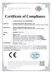 CE certificate of Fuzhou Reacheight Imp & Exp Co., Ltd. – certificate photo, supplier certificates section
