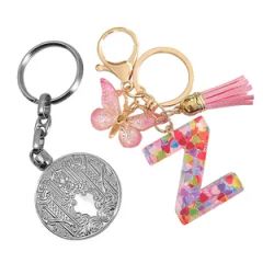 Personalized 3D Keyring Charms in Durable Stainless Steel Design - Shenzhen Awells Craft Co., Ltd.