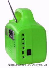 MP3/FM Radio/Supporting Fan 20W LED Solar Power Energy Home Lighting System - Image 3