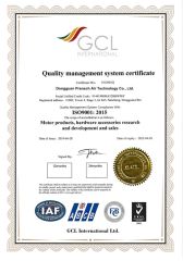 IS09001:2015 certificate from DG Pransch Air Tech LLC