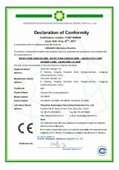 CE for Clear Tube box making machines certificate from DONGGUAN HIPOWER LTD