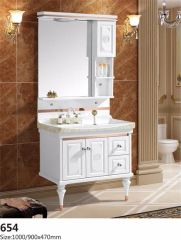High Quality PVC Painted Floor Mounted Bathroom Cabinets - Image 3