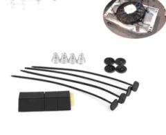 1 Set Car Universal Radiator Fan Ventilador Mounting Kit Plastic Ties 4 Straps 8 Cushion Pads - Ningbo Govi Auto Parts Co., Ltd.