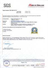 SGS certificate certificate from Ningbo Ville Electric Co., Ltd.