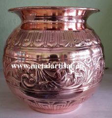 Hand Crafted Copper Pot, For Home Material Copper Product Type pot Usage/Application Home Country of Origin Made in - Image 1