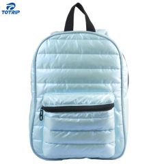 Custom Casual Lightweight Puffer Backpack Size 23" Color Black Style Sport MOQ. 500 PCS Origin China Type Backpack HS Code - Image 2