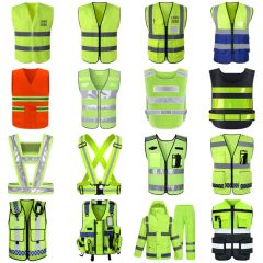 Safety LED Riding Night Clothing Security Staff Reflective Vest - Image 2