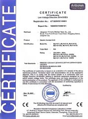 CE certificate from Guangzhou Changing Foodservice Supplies Co., Ltd.