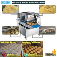 Puff Pastry Choux Custard Cream Cake Injection Forming Machine Processing Line - Image 4