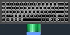 Tactile Membrane Keyboards Conductive Layer Silver Circuit Material Polyester Sheet With Metal - Image 1