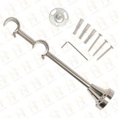Aluminum Single Curtain Rod Brackets, Curtain Pole Brackets - Image 4