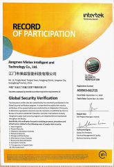 Global Security Verification certificate from Jiangmen Mielux Intelligent and Technology Co., Ltd.