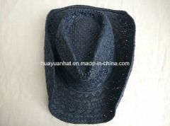 Toyo Cowboy Hat Shapeable Brim Hat Color Navy Origin China Size 56-60cm Season Summer Gender Unisex Brim With Brim Crown With Crown - Sunrose Hats Company Limited