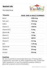Canvita Hair, Skin and Nails Halal & Vegan Gummy 180, three month supply, Made in Canada - Image 9