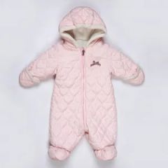 Newborn Baby Warm Snowsuit, Cotton Fleece Cute Unisex Hooded Jumpsuit Romper - Ningbo Xio Chic Fashion Co., Ltd