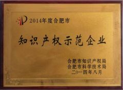 Intellectual Property Demonstration Enterprise certificate from Hefei Mingde Optoelectronic Technology Co.,Ltd