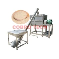 Industrial Wheat Flour Mixing Machine Heating Function Double Helical Ribbon Mixer - Xinxiang Cobro Tech Co., Ltd.
