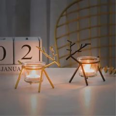 Simple Creative Iron Deer Candlestick Home Desktop Atmosphere Layout Decoration - Image 4