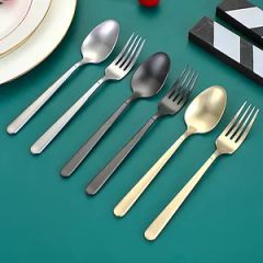 Exquisite Palace Hotel Stainless Steel 430 Black Cutlery Set Style Morden Origin China Model NO. CX042 Season Everyday Color Multicolor - Jieyang Chuanxin Hardware Product Factory