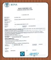 Grab BV CERTIFICATE certificate from Shanghai Enjue Machinery Equipment Co., Ltd.