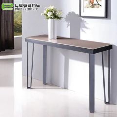 Modern Console Table with Sandblasting Glass Shelf - Image 5
