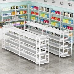Market Convenience Store Display Shelves Single Double-Sided Bookcases Multi- Layer Island Platforms Snack - Image 3