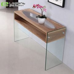 Sandblasting Bent Glass Console Table - Image 5