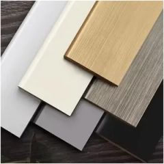 White Solid Wood Lacquer Primer Traditional Style Baseboard Molding - Image 5