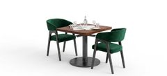 Restaurant chair velvet material - Image 1