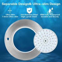 Remote Control Submersible AC12V IP68 Underwater LED Swimming Pool Lights - Image 2