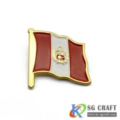 Factory Custom Enamel Pin Countries Flag Pin Badge Type Badge Material Metal Origin Zhongshan Trademark OEM ODM HS Code - Image 1