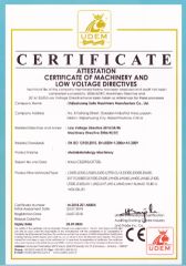 CE certificate certificate from SHIJIAZHUANG SATLE MACHINERY MANUFACTURE CO., LTD.