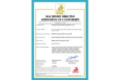 CE Certificate certificate of Nantong Yuquan Machinery Technology Co., Ltd. – certificate photo, supplier certificates section
