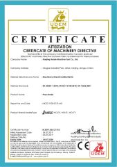 CE of press brake certificate from Nanjing Harsle Machine Tool Co., Ltd.