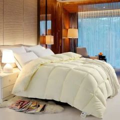 Bulk Wholesale Quilt Hollow Fiber Polyester Cotton Blend Comforter for Hotel High Quality Customized Logo Bulk Supply OEM/ODM Supported Flexible MOQ - Anhui Wonder Down&Feather Product Co., Ltd.