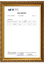 APT Product Test Report certificate from Shenzhen Bright Glassware Co., Ltd.