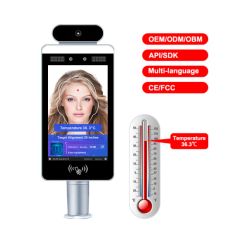 Biometric Face Recognition Temperature Scanner Pedestrian Gate Turnstile Access Control System Software - Image 1