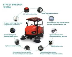 Electric Road Cleaner Machine Equipment Floor Sweeper - Image 3
