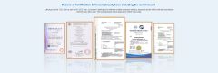 Certificates certificate from Xiamen Xinxin Xianglong Vehicle Industry Co., Ltd