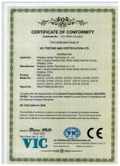 CE- WARNNING POST certificate from Zhejiang Jiachen Technology Co., Ltd.