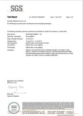 SGS certificate from Xilong Products Co., Limited