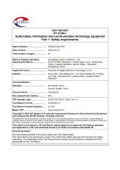 UL Certificate certificate from Shenzhen D-Wireless Co., Ltd