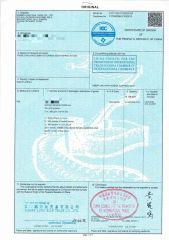 CO-SOUTH AFRICA certificate of Xiamen Long Xian Trade Co., Ltd. – certificate photo, supplier certificates section