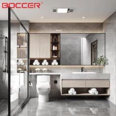 Compact Narrow Slim Cabinet Profile Small Space Bathroom Vanity - Image 1