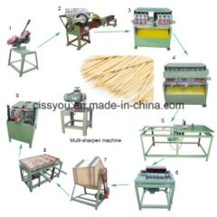 One Two Point Bamboo Wood Toothpicks Making Production Line Machine - Image 1
