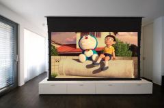 Tabtensioned Projector Screens / Motorized Screen Gain 1.5 Format 16: 9 Origin China Style Electric Usage Household Trademark - Image 6