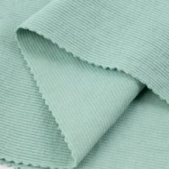 Heavy Weight 380GSM Knitted 97 Cotton 3 Spandex 2 2 Rib Fabric for Collars and Cuffs - Fujian Suifu Textile Co., Ltd.