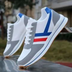 Rubber Outsole Sneakers Metallic Sports Dad Canvas Athletic Training Shoes - Quanzhou Hantuo Shoes Co., Ltd.